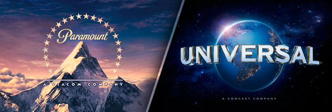 Logotipa filmskih studiev Paramount in Universal sta verjetno med najbolj prepoznavnimi ne le v filmski industriji, temveč tudi na splošno. Studia skupaj ustvarita skoraj 50 odstotkov vseh prihodkov hollywoodske blagajne.  | Foto: 