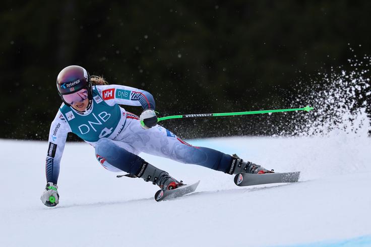 Marte Monsen je bila najhitrejša na drugem treningu. | Foto: Guliverimage