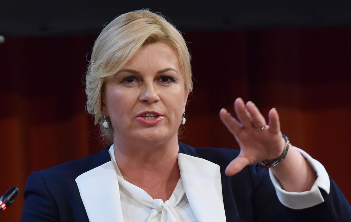 Kolinda Grabar Kitarović | Hrvaška predsednica Kolinda Grabar-Kitarović za zdaj še ni napovedala vnovične kandidature za predsednico države. | Foto STA