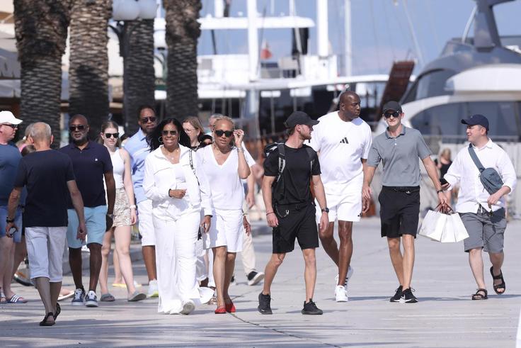 Magic Johnson v Trogirju | Foto: Ivo Cagalj/PIXSELL
