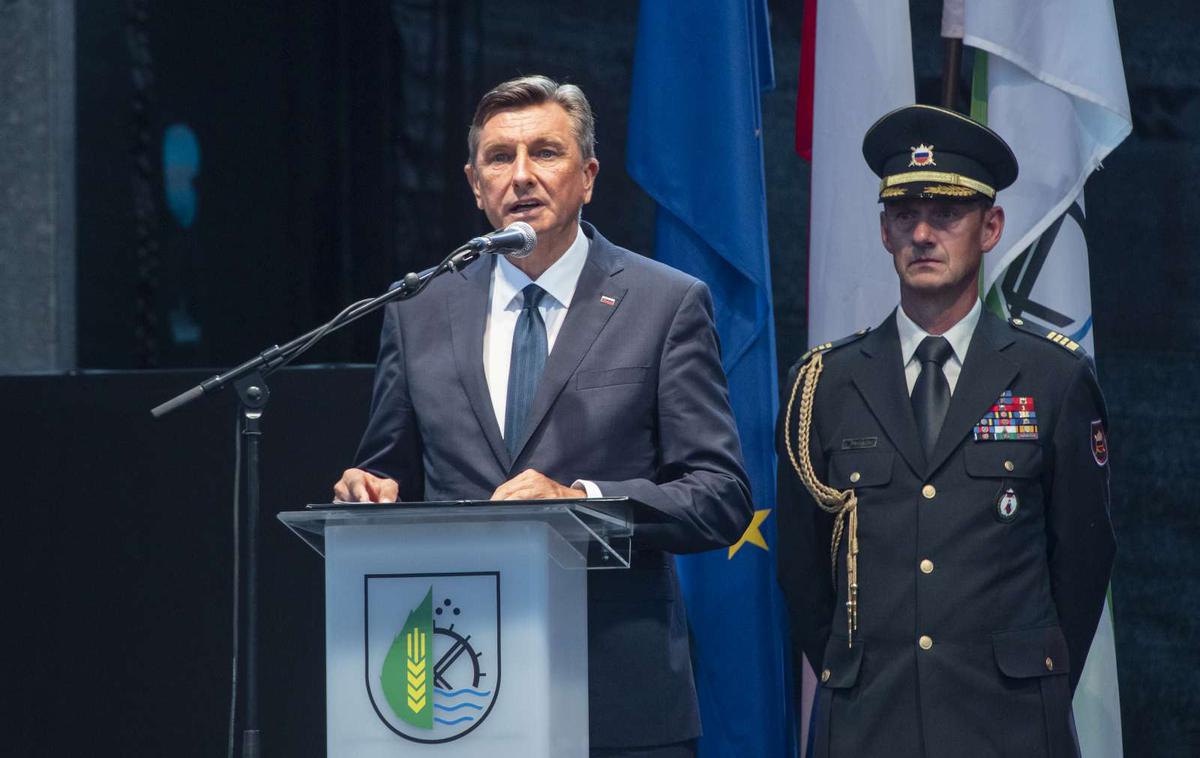 Borut Pahor | "Slovenci smo majhen narod in Slovenija je v zemljepisnem smislu relativno majhna država. Vendar smo nacija in imamo suvereno državo, to najpomembnejše orodje naše varnosti in blaginje," je poudaril predsednik Borut Pahor. | Foto STA