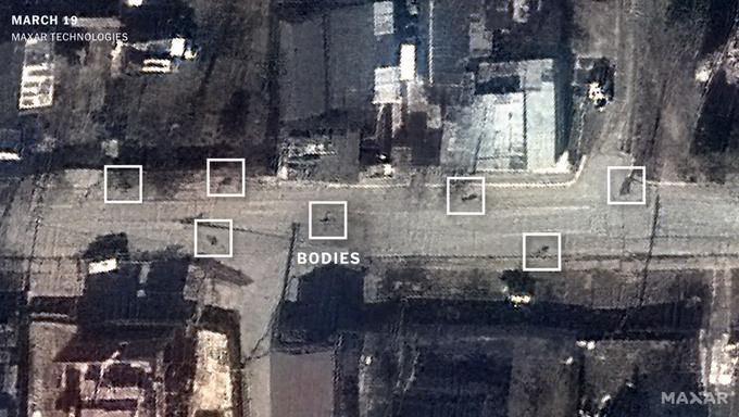Satelitski posnetki mesta Buča | Foto: Maxar Technologies / Reuters