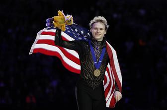 Ilia Malinin po razočaranju na OI zdaj zlat na SP, Francoza najboljša v plesnih parih