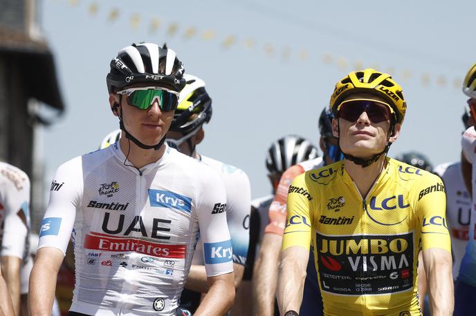 Tadej Pogačar Jonas Vingegaard | Pri ekipi Visma | Lease a Bike naj bi imeli praktično že znano ekipo za Tour de France. Odprto naj bi bilo le še eno mesto. | Foto Reuters