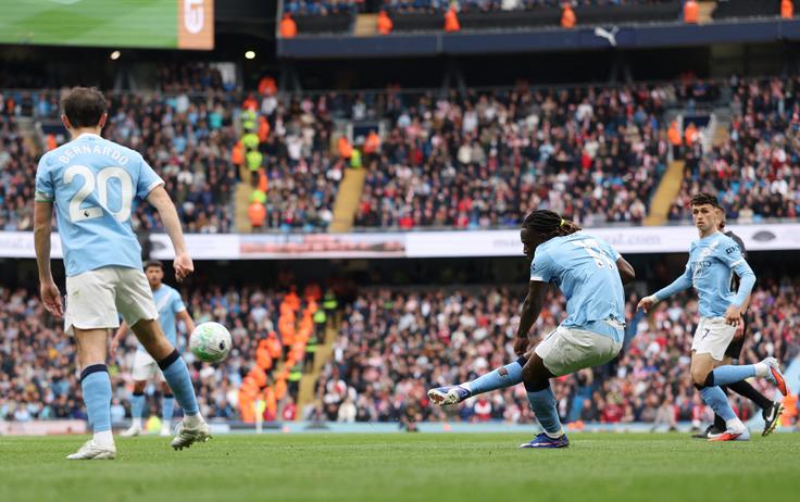 Jeremy Doku je zadel za 1:0. | Foto: Reuters