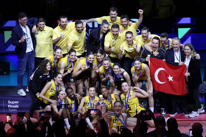 Prizor iz leta 2023, ko je VakifBank Istanbul šestič osvojil ligo prvakinj. | Foto: Guliverimage