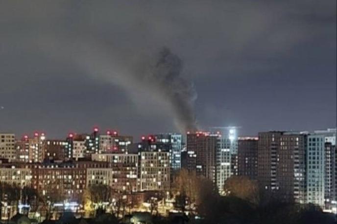 Moskva | Proti Moskvi je bilo usmerjenih 34 dronov.  | Foto X/@Hellin72