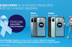 Telekom Slovenije in Xiaomi donirala onkološkemu društvu za moške OnkoMan