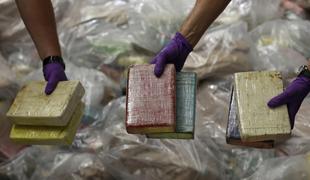 Srb in Ukrajinca na jahti tihotapili tono kokaina
