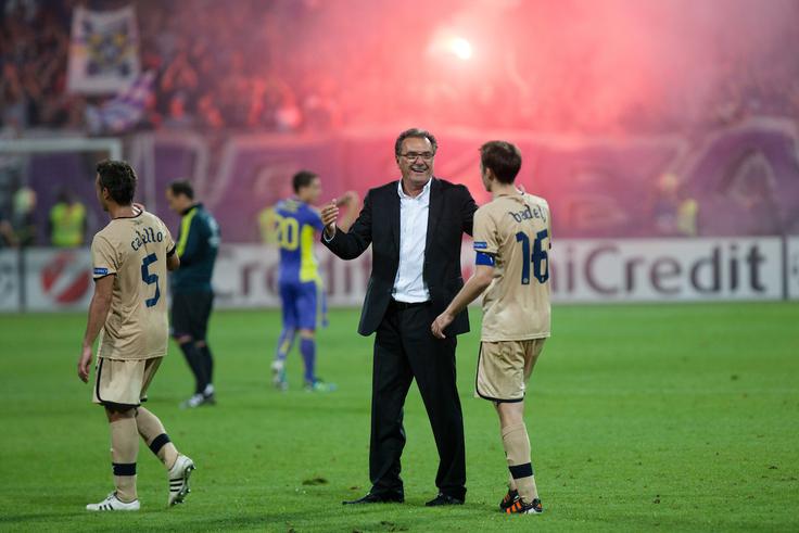 Zagrebški Dinamo je bil v kvalifikacijah za ligo prvakov že dvakrat usoden za NK Maribor. Nazadnje v sezoni 2012/13, ko je modre vodil poznejši trener Maribora in selektor Hrvaške Ante Čačić. | Foto: Matic Klanšek Velej/Sportida