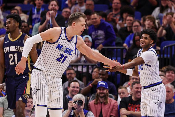 Moritz Wagner je v ligi NBA zaigral prvič po dobrem letu dni. | Foto: Reuters