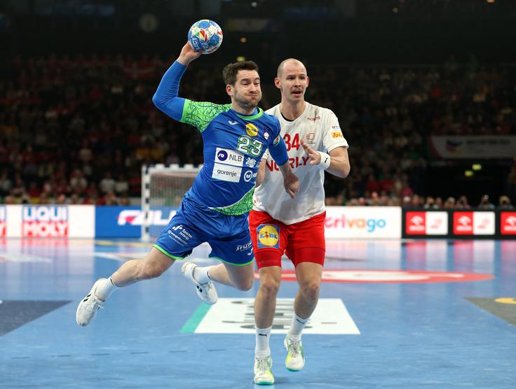 slovenska rokometna reprezentanca Slovenija : Danska Miha Zarabec | Foto: Reuters