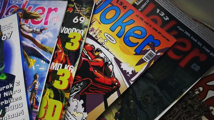 Revija Joker je izhajala kot mesečnik, izšlo pa je kar 291 številk, zadnja novembra 2017 v digitalni obliki.  | Foto: Matic Tomšič