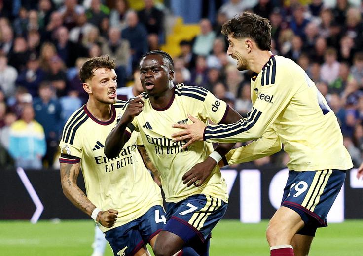 Bukayo Saka je poskrbel za tri točke Arsenala. | Foto: Reuters