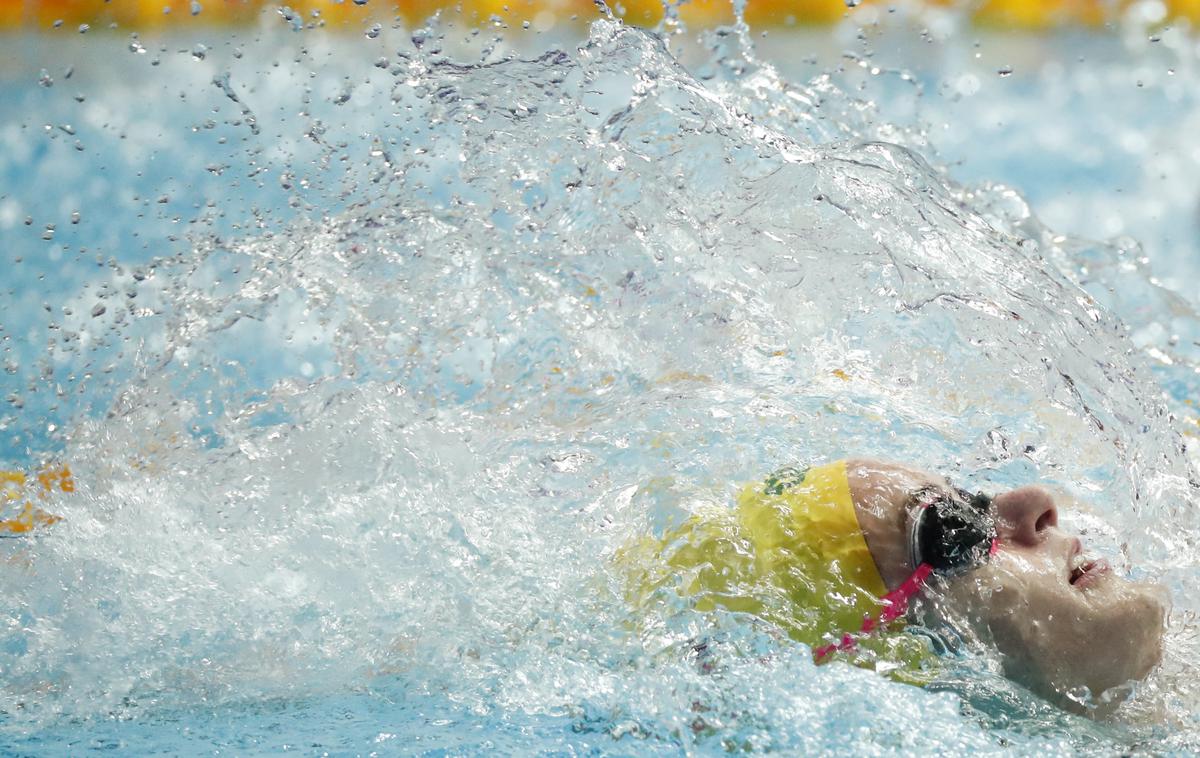Kaylee McKeown | Kaylee McKeown je postavil svetovni rekord na 200 metrov hrbtno v 25-metrskem bazenu. | Foto Reuters