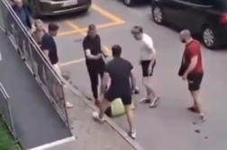 Šokanten prizor v Šiški: trije na enega, nato odjeknili streli #video