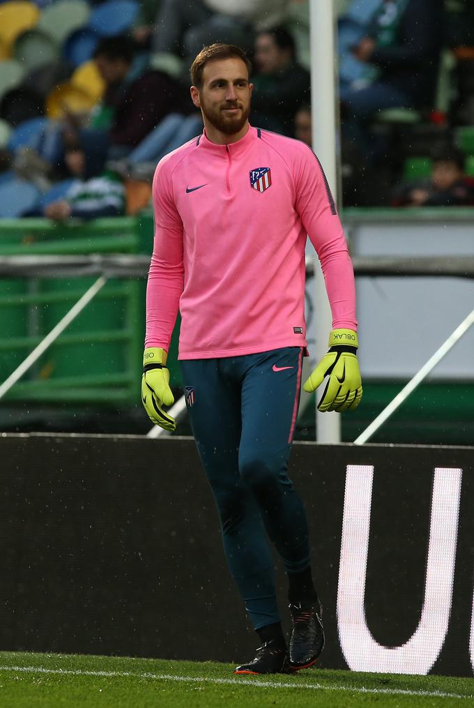 Jan Oblak je na dobri poti, da si že tretjič zapored zagotovo lovoriko zamora.  | Foto: Guliverimage/Getty Images