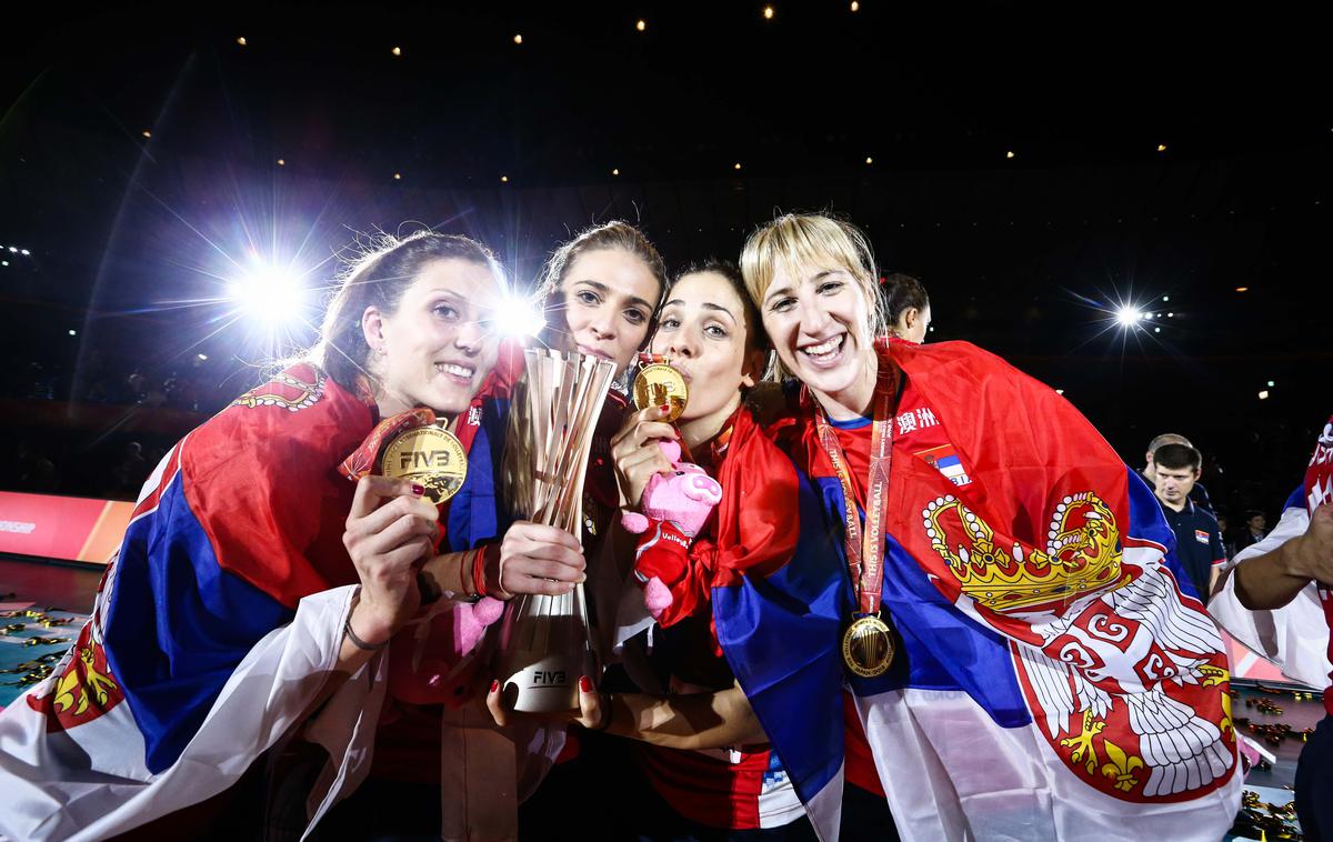 Srbija odbojka ženske | Srbkinje se veselijo naslova svetovnih prvakinj. | Foto FIVB