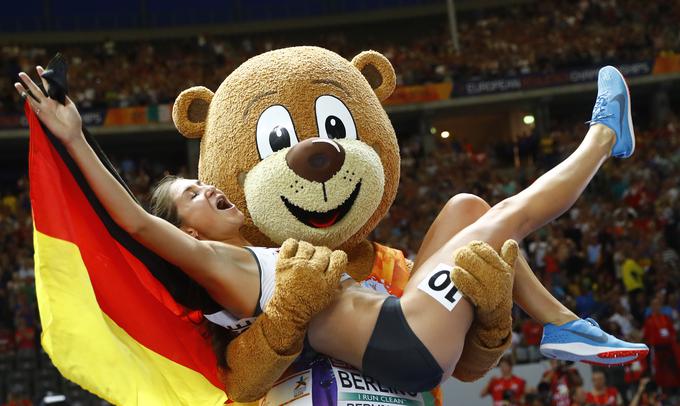 Na prvem mestu je končala domačinka Nemka Gesa-Felicitas Krause. | Foto: Reuters