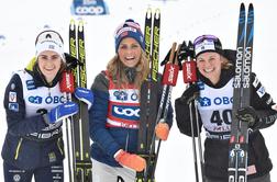 Therese Johaug do zmage tudi v Falunu, Lampičeva na 37. mestu