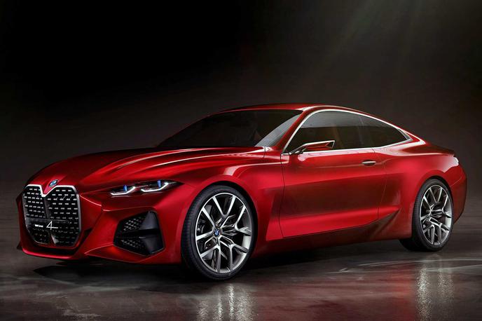 BMW concept 4 | BMW bo obdržal ''ledvički'' na sprednjem delu avtomobila, saj gre za poglavitni oblikovni detajl avtomobila. | Foto BMW