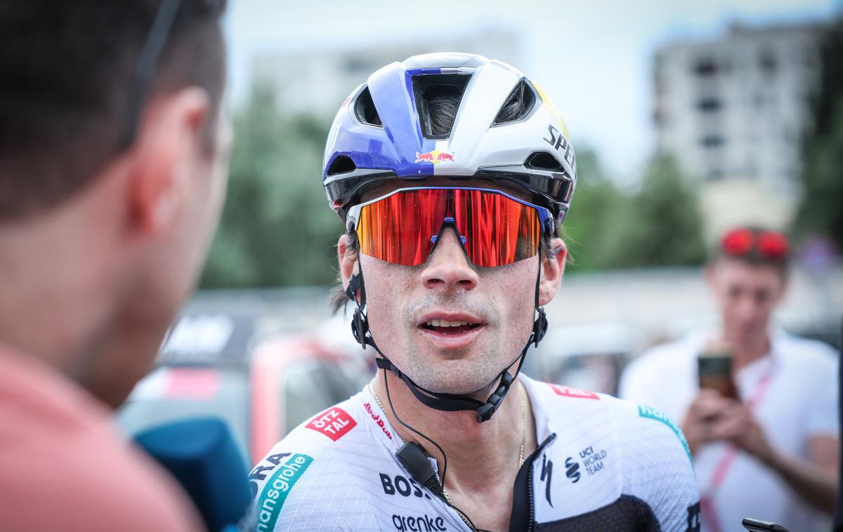 Primož Roglič | Primož Roglič je brez težav preživel prvo etapo 108. Dirke po Italiji in izgubil enega najresnejših tekmecev. | Foto Ana Kovač