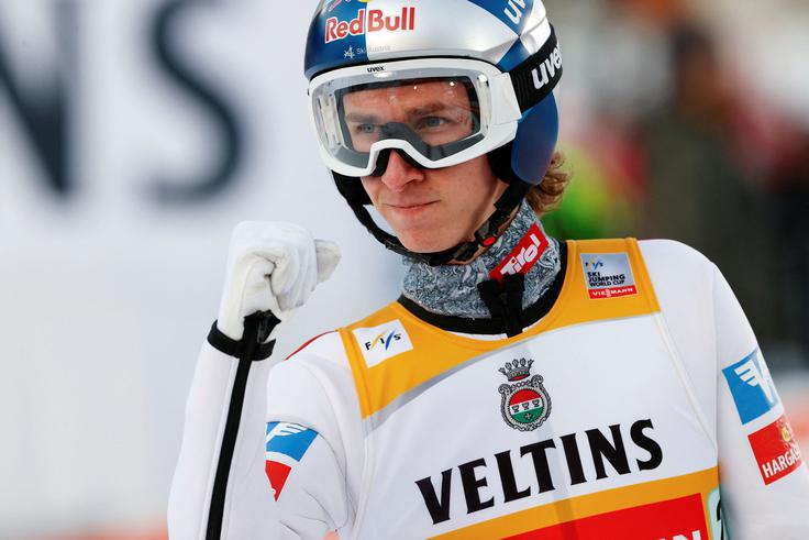 Daniel Tschofenig se je zmage veselil v paru z Janom Hörlom. | Foto: Reuters