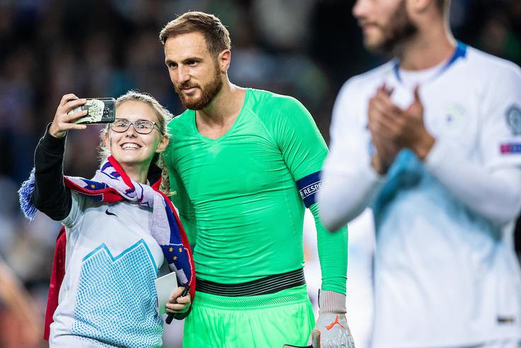 Škofjeločan na vratih slovenske reprezentance ni prejel zadetka že na štirih zaporednih srečanjih. | Foto: Grega Valančič/Sportida
