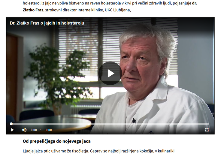 Posnetek pravega kardiologa Zlatka Frasa, ki ga je 17. maja letos objavil portal 24ur.com.  | Foto: Posnetek zaslona
