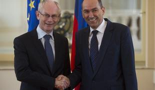 Van Rompuy izrazil podporo Janši