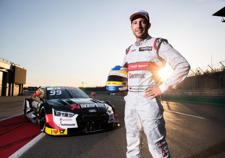 Mike Rockenfeller pred "Akrapovičevim" audijem za novo sezono nemške serije DTM. | Foto: Akrapovič