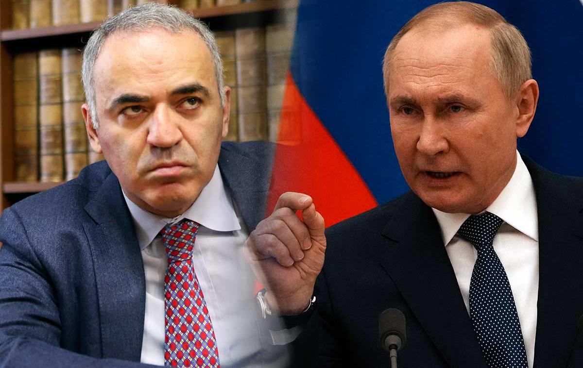 Gari Kasparov, Vladimir Putin | Gari Kasparov je po koncu šahovske kariere postal aktiven borec za človekove pravice in velik nasprotnik politike Vladimirja Putina. | Foto Guliverimage/AP