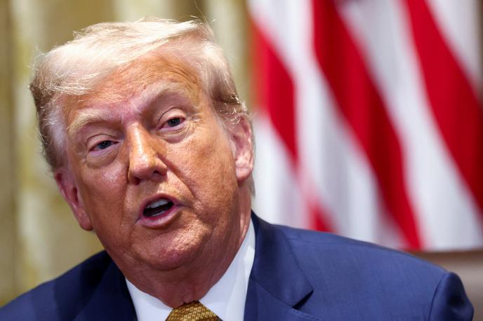Donald Trump | Podrobnosti o količini orožja in tem, kdaj ga bodo dobavili Ukrajini, Donald Trump ni podal, je pa dejal, da bo šlo predvsem za obrambno pomoč. | Foto Reuters