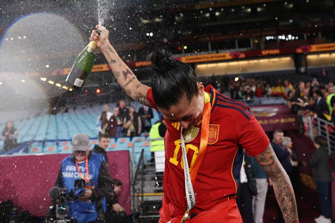 Jenni Hermoso | Jenni Hermoso je s špansko reprezentanco postala svetovna prvakinja, nato pa se znašla v središču pozornosti zaradi povsem drugačnih razlogov. | Foto Reuters