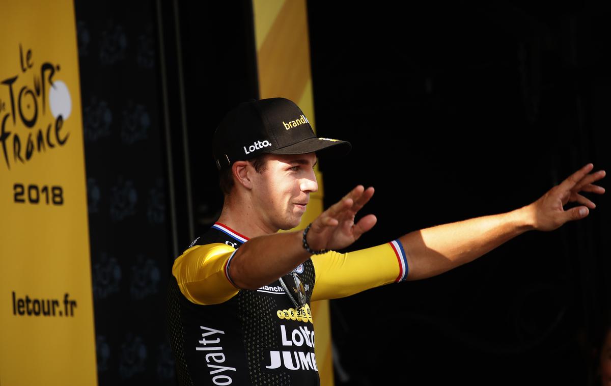 Dylan Groenewegen | "Srečanje z Jakobsenom je bilo čustveno, na njem sva razbremenila najini srci," pravi Dylan Groenewegen. | Foto Guliverimage/Getty Images