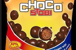 Odpoklic čokoladnega dražeja Choco Stobi Flips