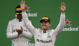 Rosberg zmagovalec Monze, Hamilton le še dve točki pred njim