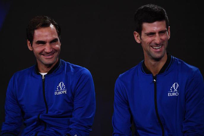 Roger Federer Novak Đoković | Roger Federer in Novak Đoković bosta na pokalu Laver branila evropske barve. | Foto Twitter