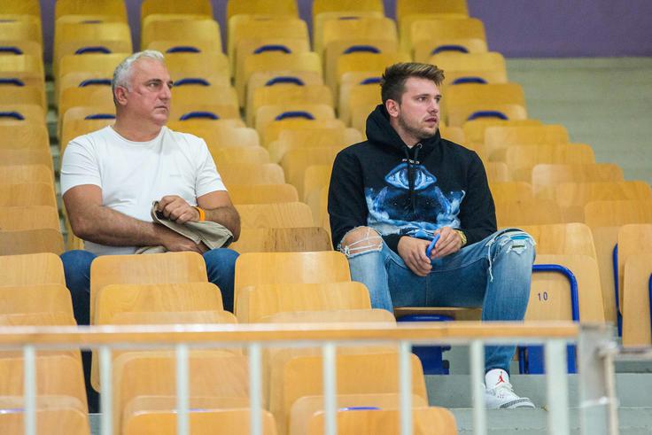 Saša Dončić in Luka Dončić. | Foto: Žiga Zupan/Sportida