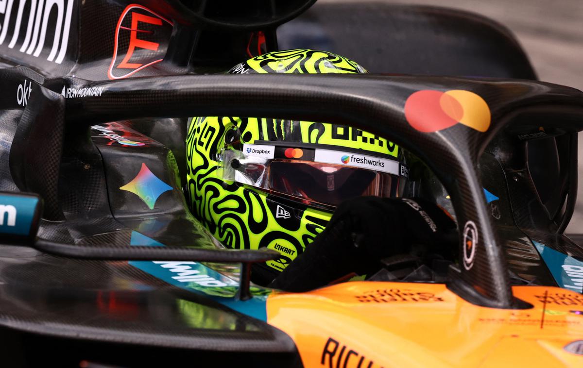 Interlagos Lando Norris McLaren | Lando Norris ta konec tedna še ni prepustil prvega mesta. | Foto Reuters