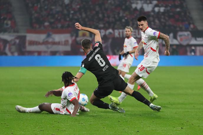 Benjamin Šeško RB Leipzig | Benjamin Šeško je s soigralci prišel do točke. | Foto Guliverimage