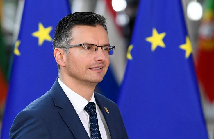 "Nismo držali obljube, zlasti do Severne Makedonije, ki je naredila vse, kar se je od nje zahtevalo, in še enkrat ponavljam, spremenila je tudi ime svoje države," je še spomnil Šarec. | Foto: Reuters
