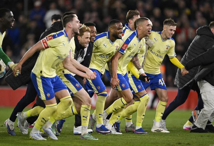 Drugoligaš Southampton bo skušal po Arsenalu v pokalu presenetiti še Manchester City. | Foto: Reuters