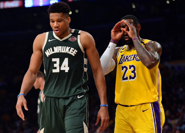 Giannis Antetokounmpo in LeBron James ne bi letos nastopila na tekmi zvezd. | Foto: Reuters