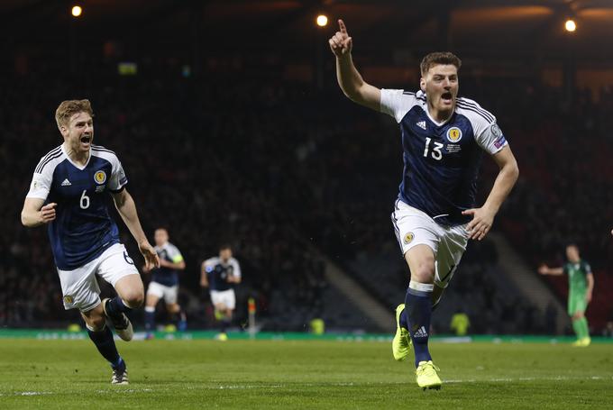 Škoti so si zmago zagotovili s poznim zadetkom v 88. minuti. | Foto: Reuters