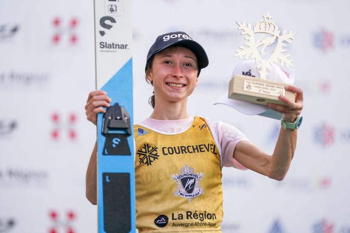 Nika Prevc, Courchevel | Nika Prevc je v igri za skupno zmago na poletni veliki nagradi. | Foto Nordic Focus