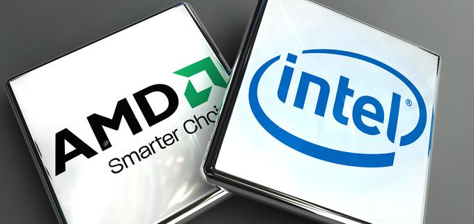 Intel ima na trgu procesorjev za osebne računalnike danes več kot 80-odstotni tržni delež, AMD, njegov največji tekmec, pa manj kot 20-odstotnega.  | Foto: 