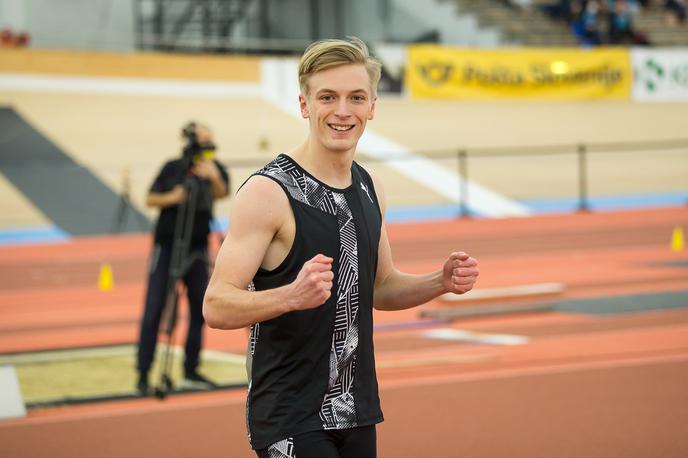 Nick Kočevar | Nick Kočevar je popravil osebni rekord na 100 metrov. | Foto Peter Kastelic/AZS