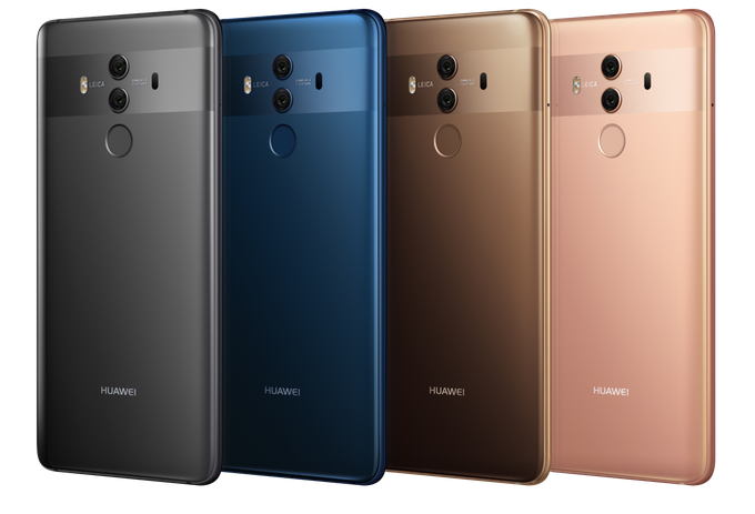 Barve, v katerih bo ob prihodu na slovenski trg na voljo pametni telefon Huawei Mate 10 Pro. | Foto: Huawei Mobile