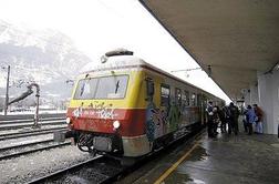 Z vlakom na tekme Acroni Jesenic